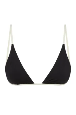 Monday Swimwear Barbados Top - Black/Ivory^ Tops
