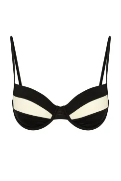 Monday Swimwear Malta Top - Black/Ivory^ Tops
